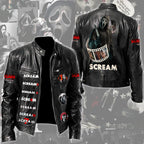 Scream Motorcycle Leather Jacket – TMTHU4018