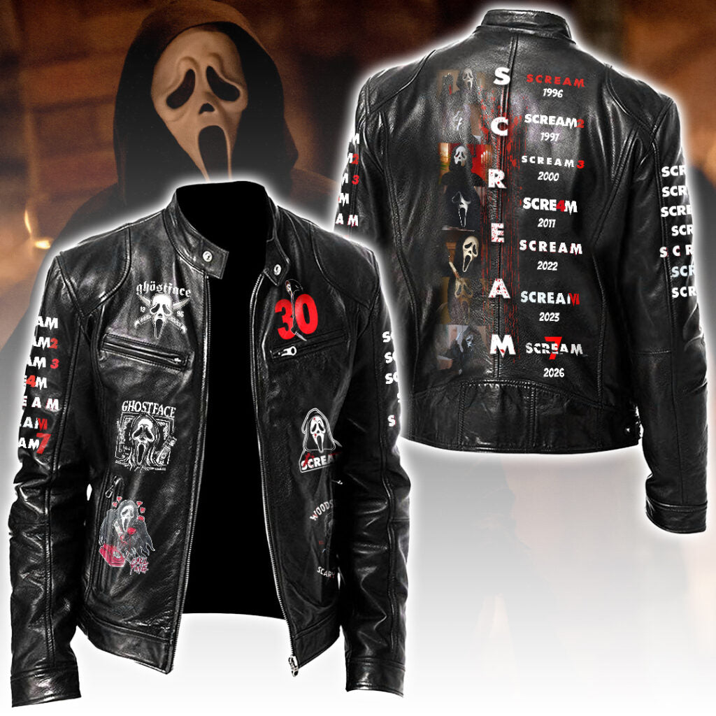Scream Motorcycle Leather Jacket – HOATT16251