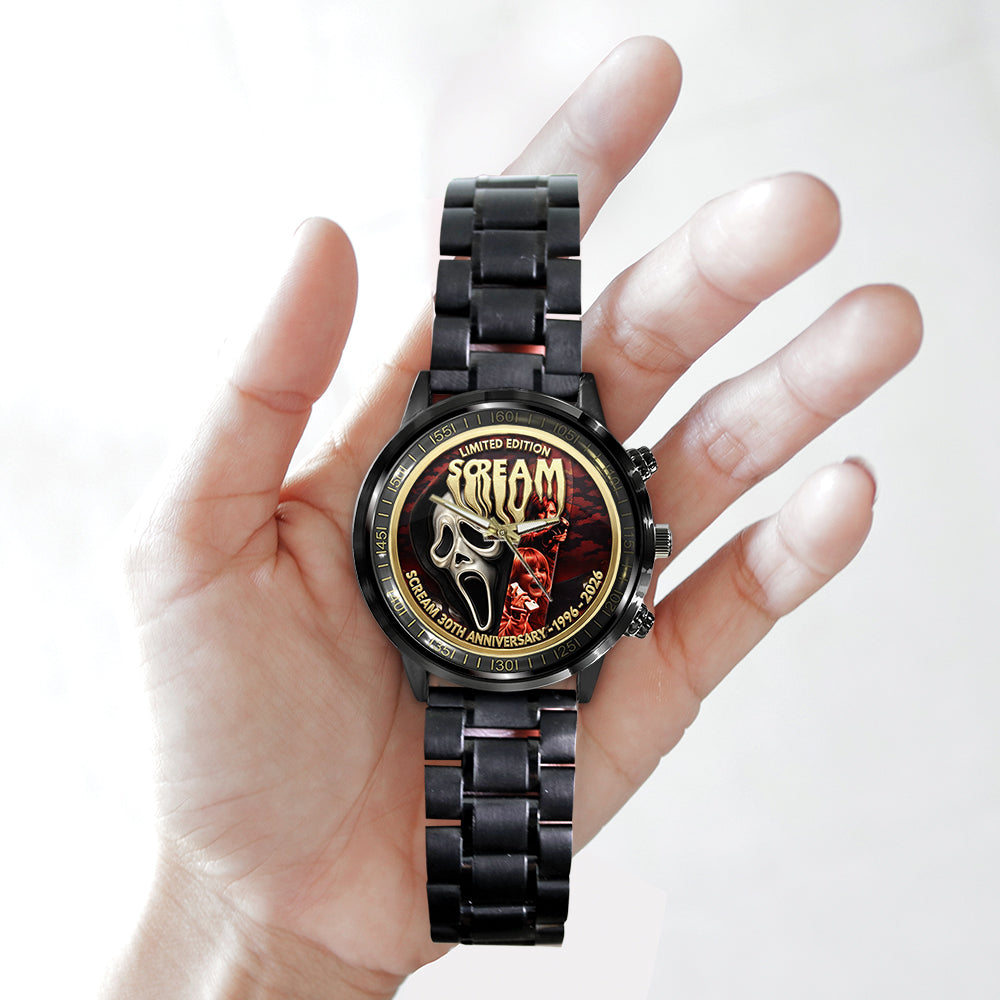 Scream 30th Anniversary Black Stainless Steel Watch - TMTHU3769