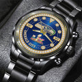 Seattle Seahawks 2025 Super Bowl LX Champions Black Stainless Steel Watch - GNE5945