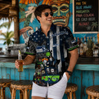 Chibi Halloween Seattle Seahawks Hawaiian Shirt