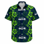Emerald Rush Seattle Seahawks Floral Crest Shirt