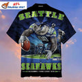 Seahawks Hawaiian Shirt Fierce Mascot Football Game