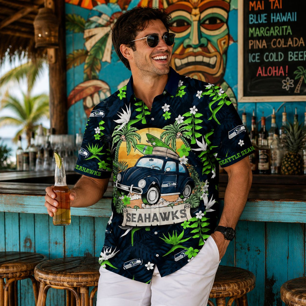 Classic Roadtrip Seattle Seahawks Beach Cruiser Shirt