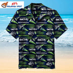 Seattle Football Pennant Pattern Hawaiian Shirt