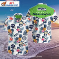Seattle Football Tropical Pineapple Hawaiian Shirt