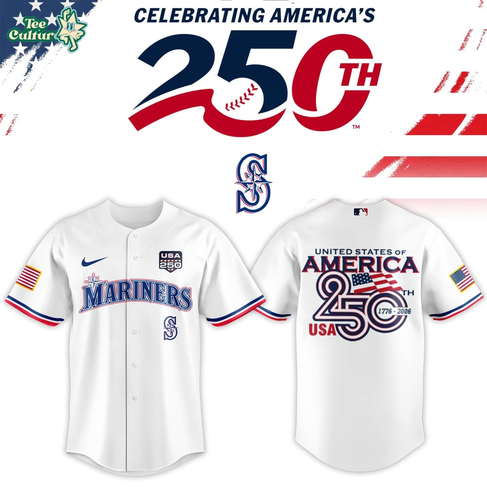 Seattle Mariners USA 250th Anniversary Stars & Stripes Limited Jersey