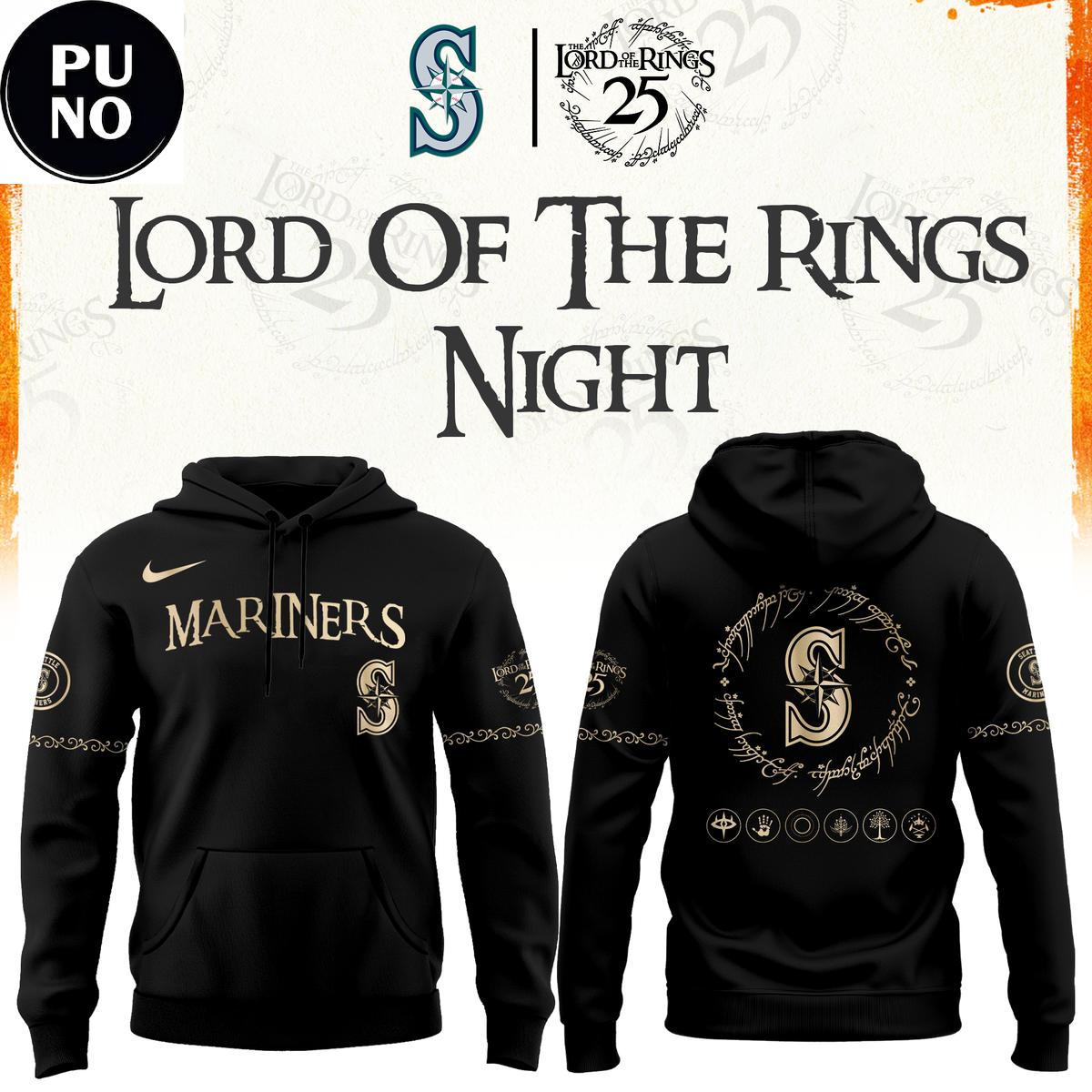 Seattle Mariners x Lord of The Rings Night 2026 Hoodie