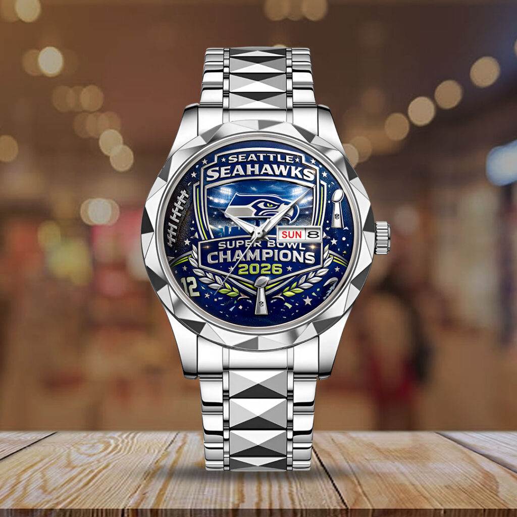 Seattle Seahawks 2025 Super Bowl LX Champions Alloy Luxury Quartz Watch - GNE5061