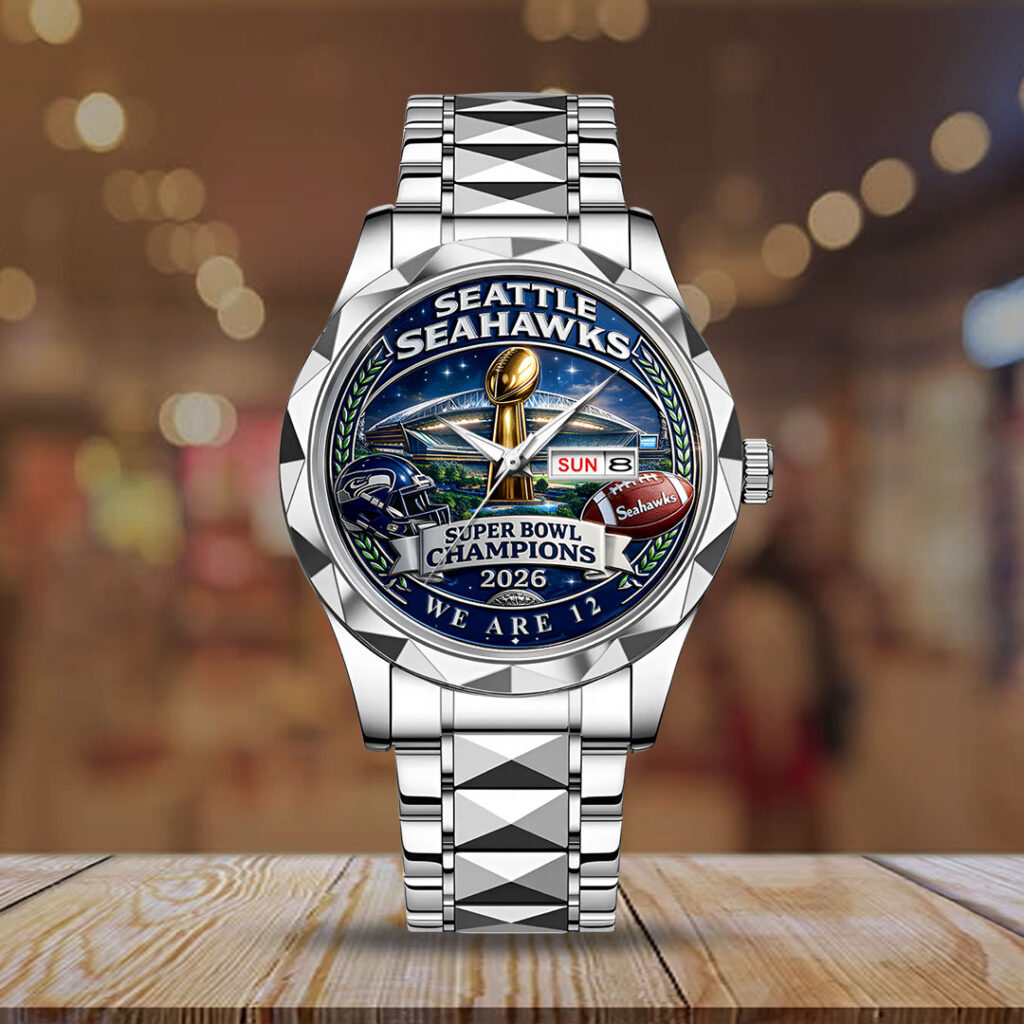 Seattle Seahawks 2025 Super Bowl LX Champions Alloy Luxury Quartz Watch - GNE5071