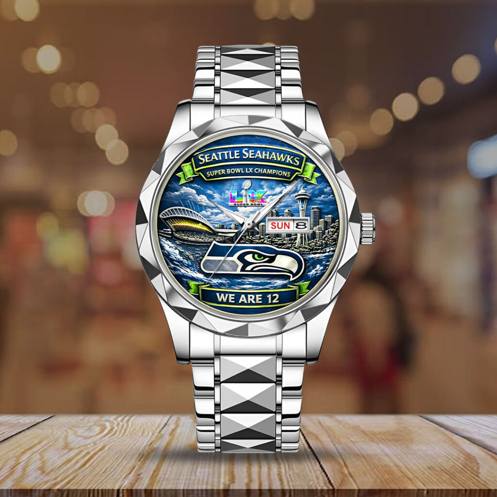 Seattle Seahawks 2025 Super Bowl LX Champions Alloy Luxury Quartz Watch - GNE5072