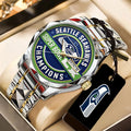 Seattle Seahawks 2025 Super Bowl LX Champions Alloy Luxury Quartz Watch - TANTN21007