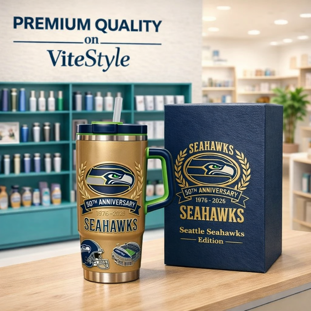 HOT NEW Seattle Seahawks 50th Anniversary YETI Tumbler