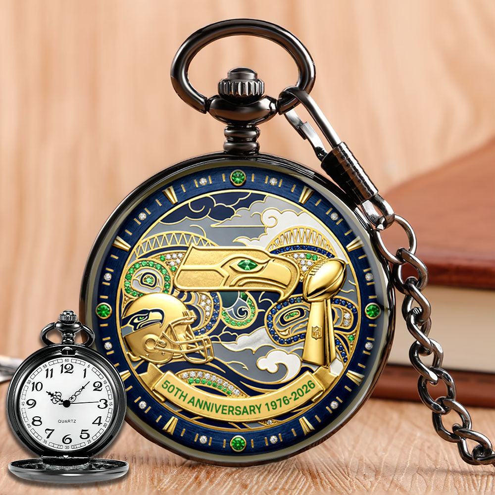 Seattle Seahawks 50th Anniversary Pocket Watch - MAITM14585