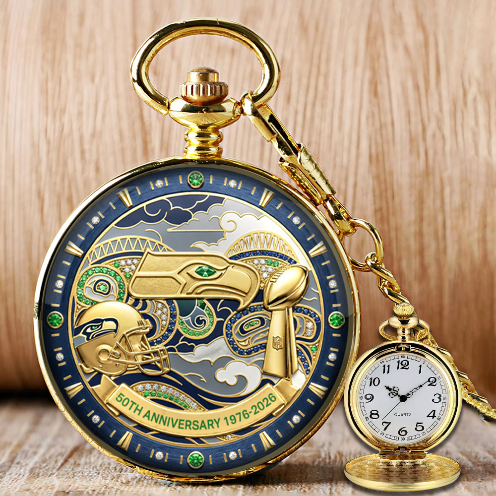 Seattle Seahawks 50th Anniversary Pocket Watch - MAITM14585