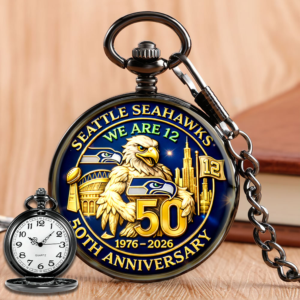 Seattle Seahawks 50th Anniversary Pocket Watch - MAITM14586