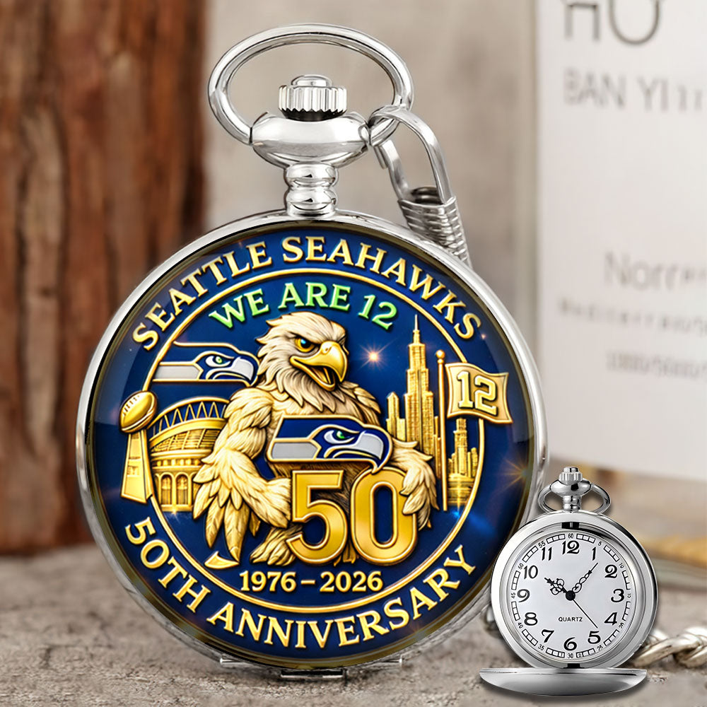 Seattle Seahawks 50th Anniversary Pocket Watch - MAITM14586