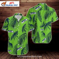 Seattle Seahawks Aloha Shirt Palm Leaves Tropical