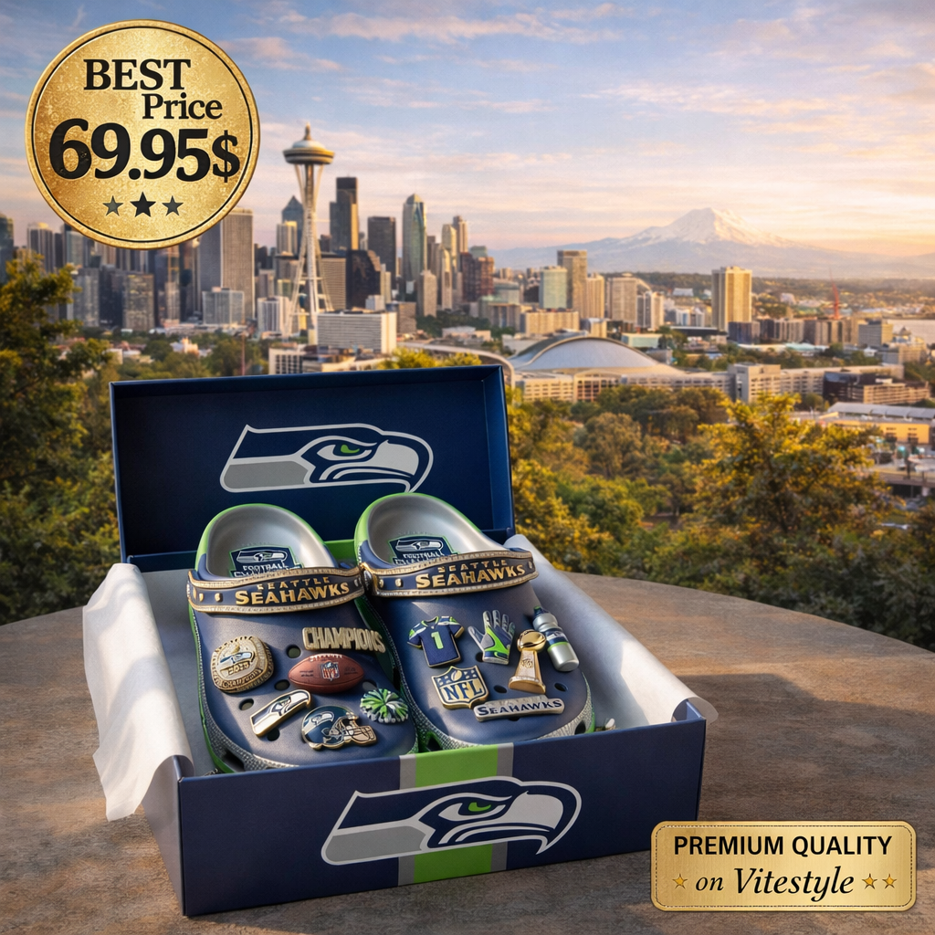 Seattle Seahawks Champion Croc Charms