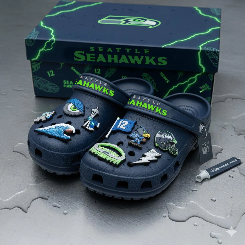 Seattle Seahawks Crocband Charms Crocs 2026
