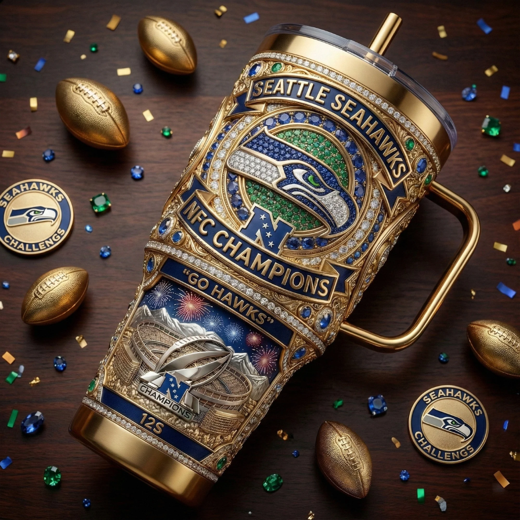 COLLECTION Seattle Seahawks NFC Champion Tumbler