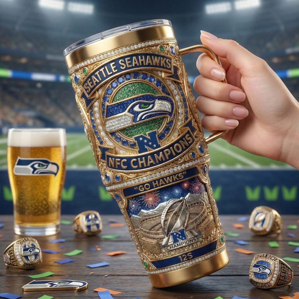 COLLECTION Seattle Seahawks NFC Champion Tumbler