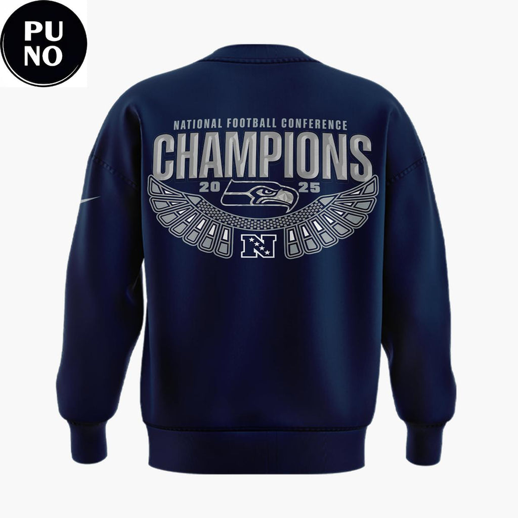 Seattle Seahawks NFC Champions Locker Room Trophy Hoodie Shirt