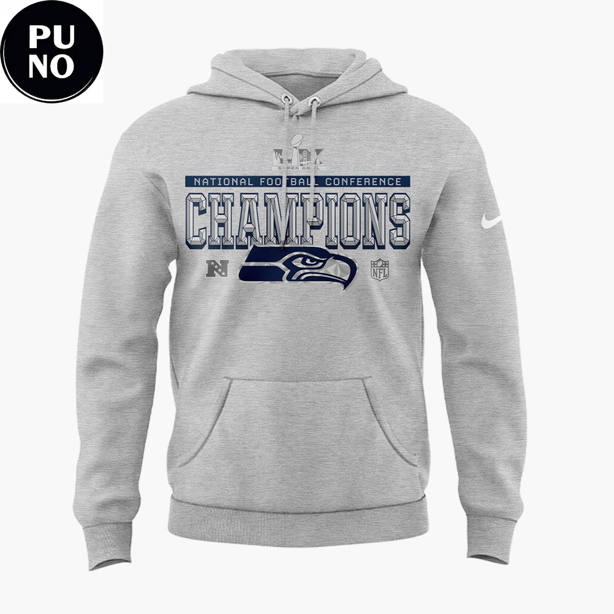 Seattle Seahawks NFC Champions Locker Room Trophy Hoodie Shirt