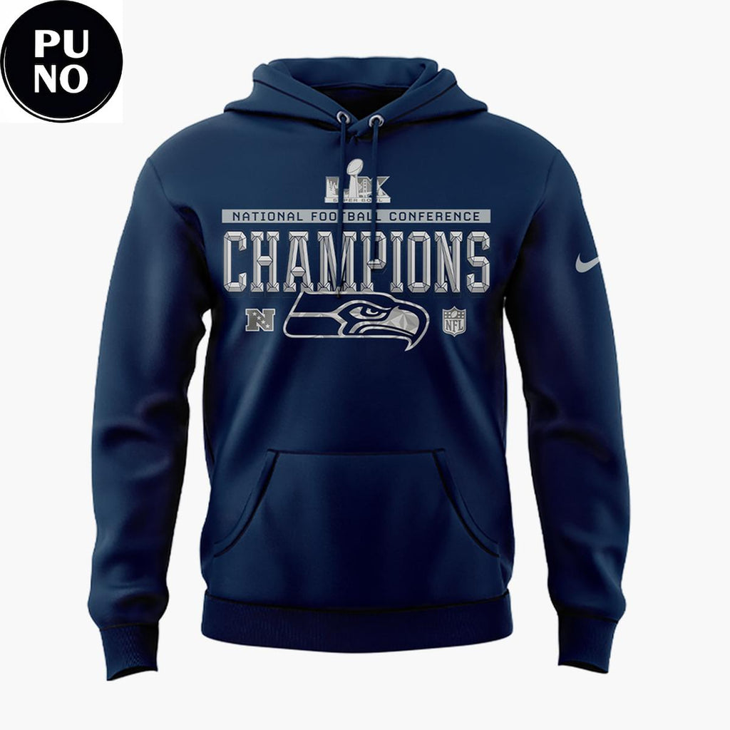 Seattle Seahawks NFC Champions Locker Room Trophy Hoodie Shirt