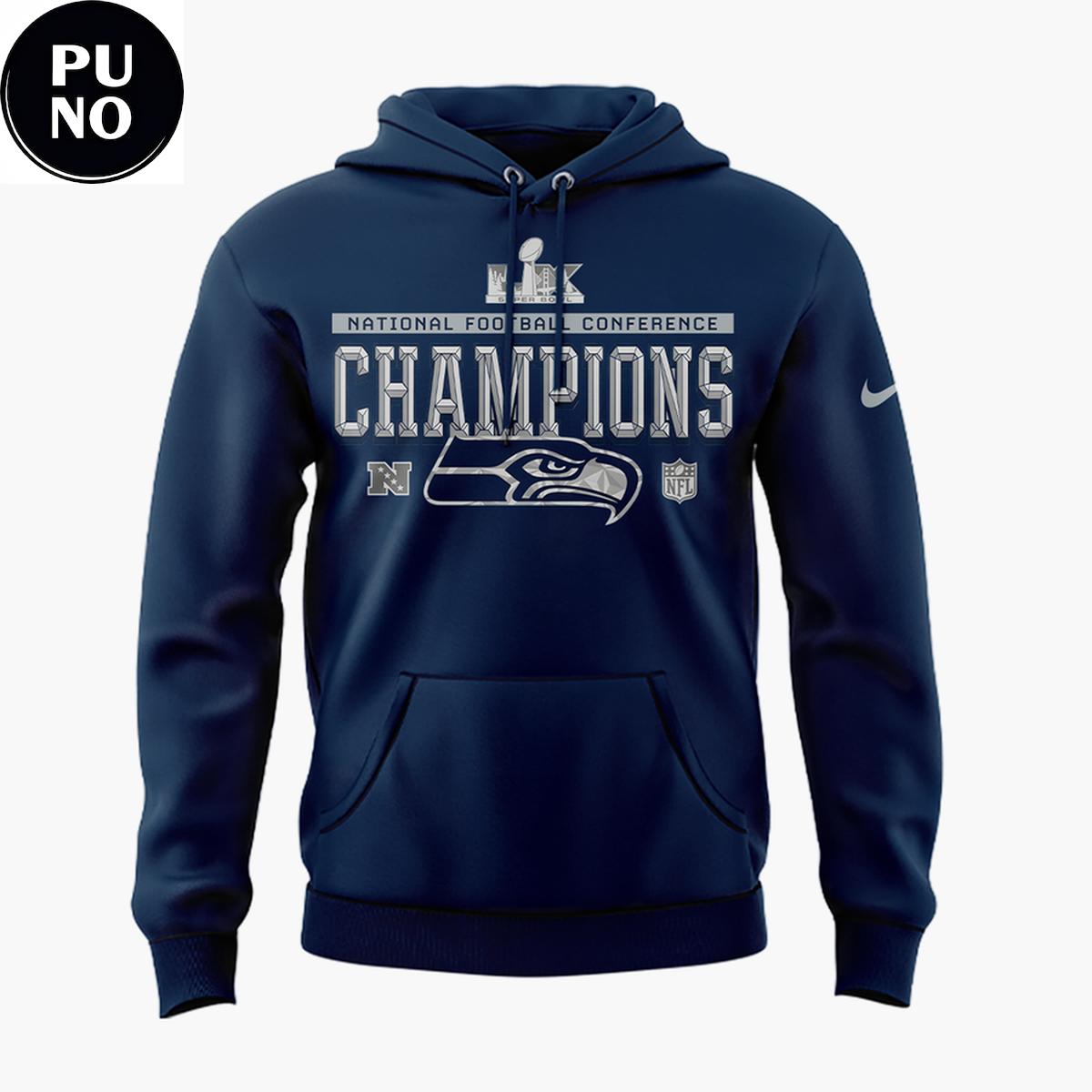 Seattle Seahawks NFC Champions Locker Room Trophy Hoodie Shirt