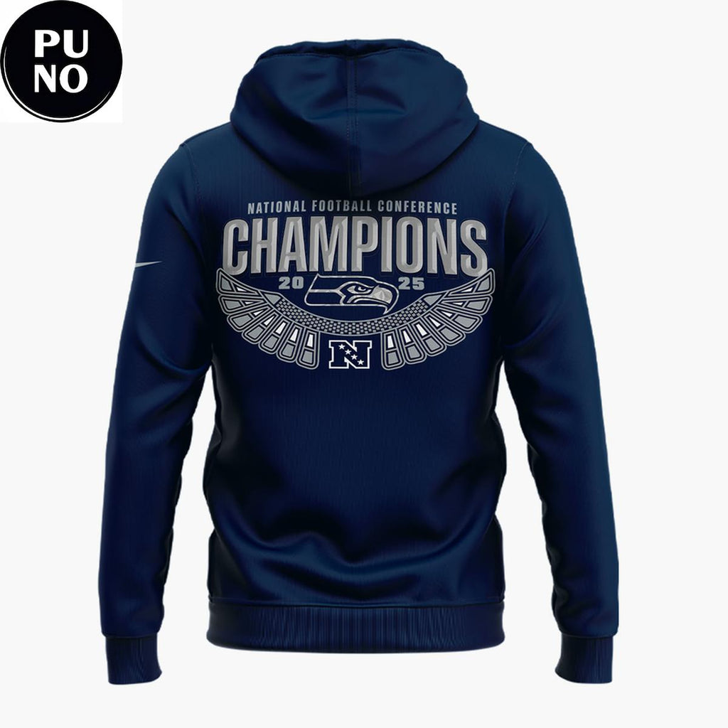 Seattle Seahawks NFC Champions Locker Room Trophy Hoodie Shirt