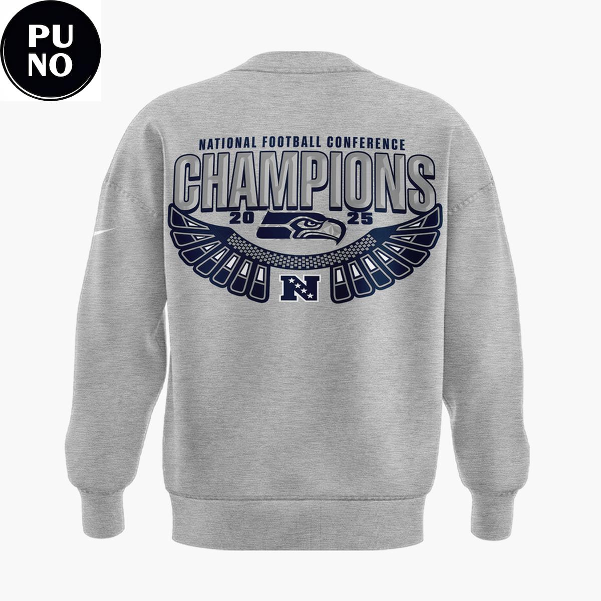 Seattle Seahawks NFC Champions Locker Room Trophy Hoodie Shirt