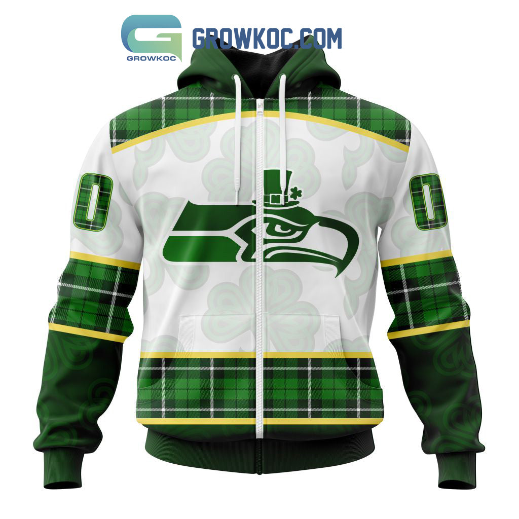 Seattle Seahawks St. Patrick Day Personalized Hoodie Shirts