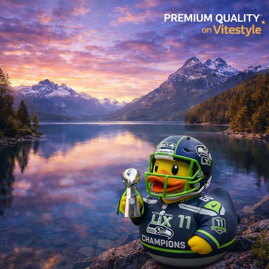 Seattle Seahawks Super Bowl 2026 Champion Rubber Duck