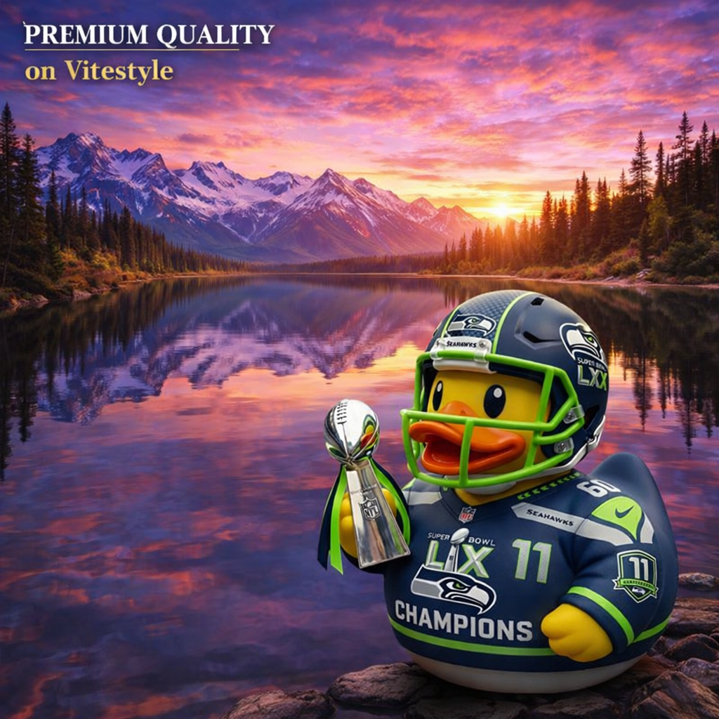 Seattle Seahawks Super Bowl 2026 Champion Rubber Duck