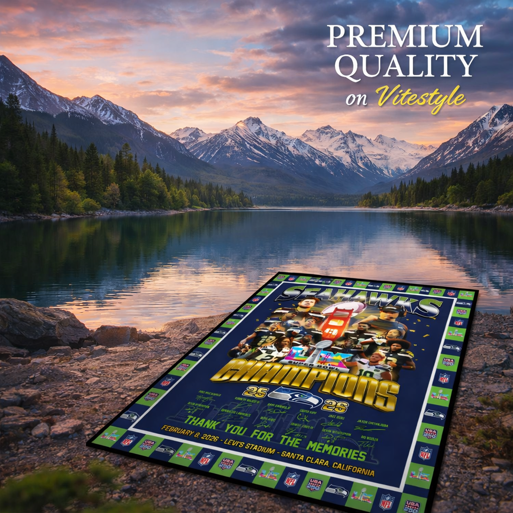 Seattle Seahawks Super Bowl 2026 Rug Carpet