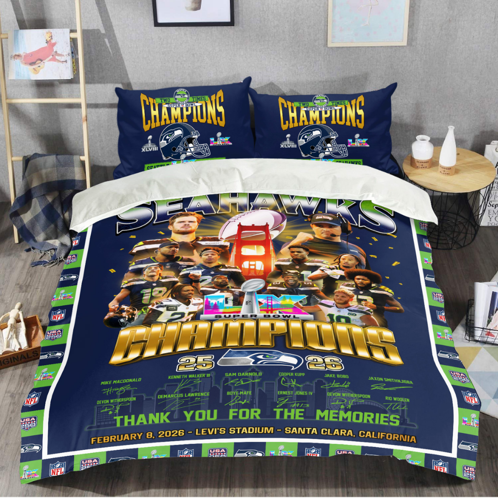 Seattle Seahawks Super Bowl 2026 Rug Carpet