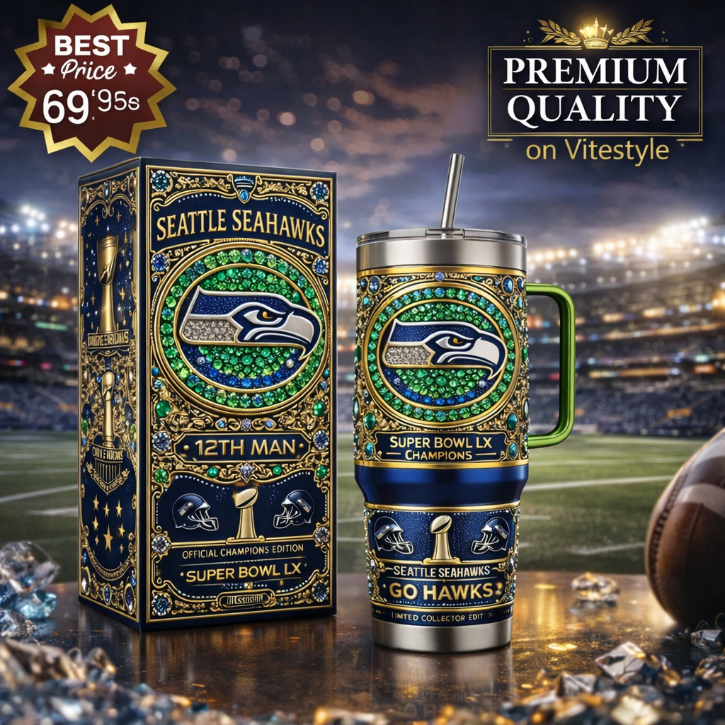 Seattle Seahawks Super Bowl Champion 2026 Tumbler