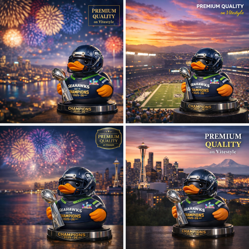 Seattle Seahawks Super Bowl Champion Rubber Duck