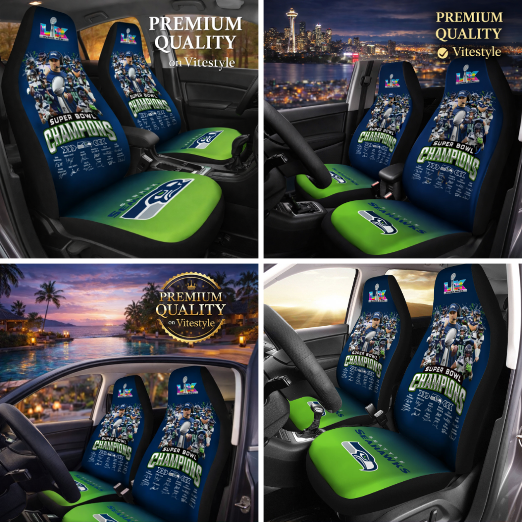 Seattle Seahawks Super Bowl Champions Car Seat Covers