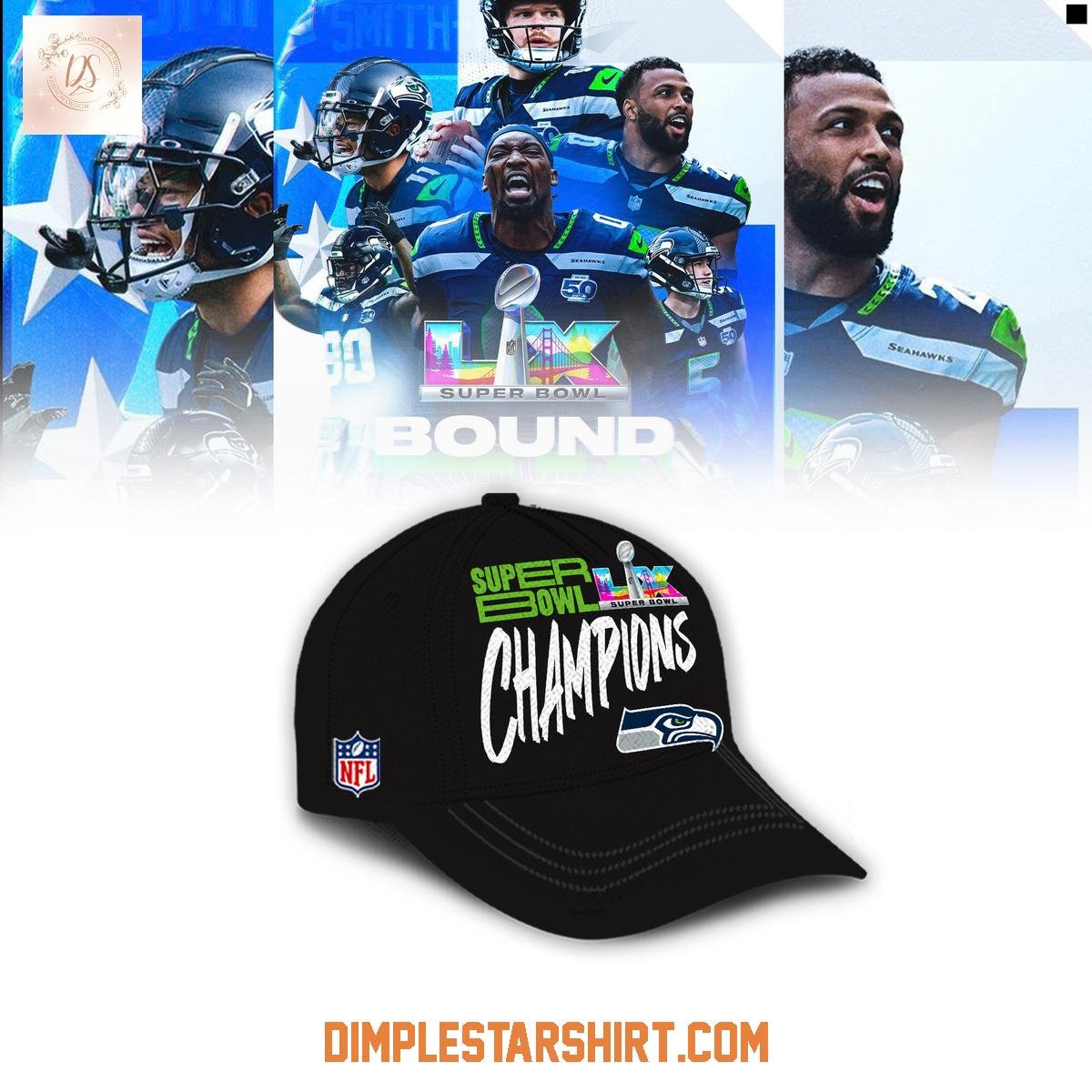 Seattle Seahawks Super Bowl LX Champions 2026 Cap