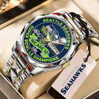 Seattle Seahawks Super Bowl LX Champions Alloy Luxury Quartz Watch - MAITM14820