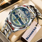 Seattle Seahawks Super Bowl LX Champions Alloy Luxury Quartz Watch - MAITM14837