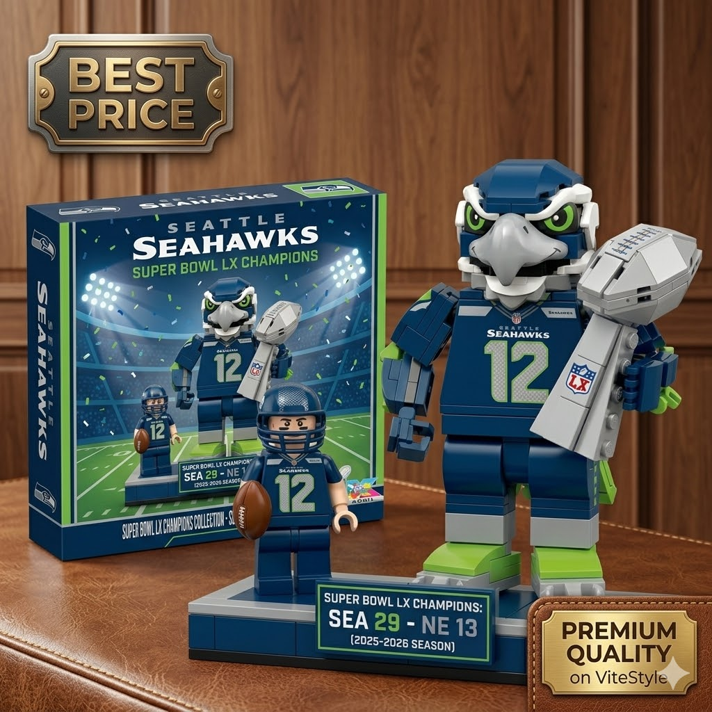 Seattle Seahawks Super Bowl LX Champions Commemorative Building Block Set