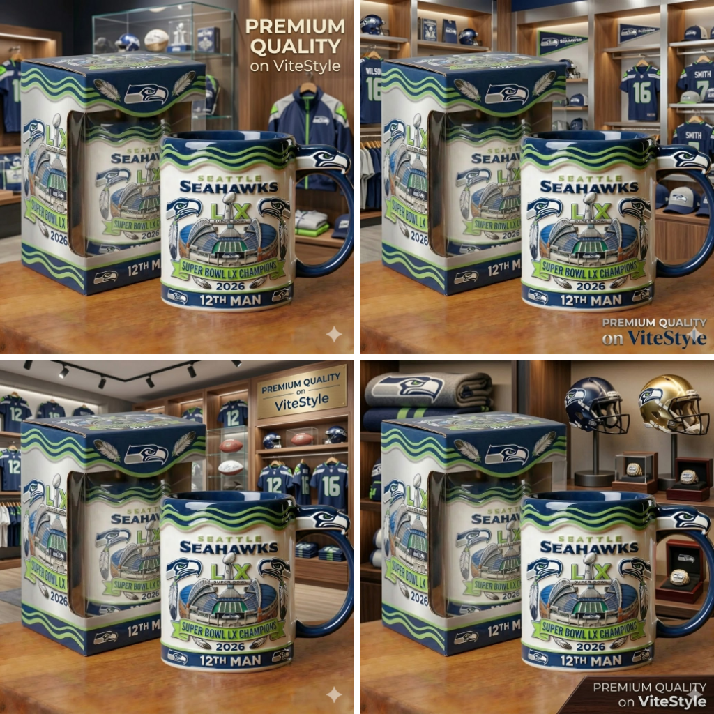 Seattle Seahawks Super Bowl LX Champions Mug