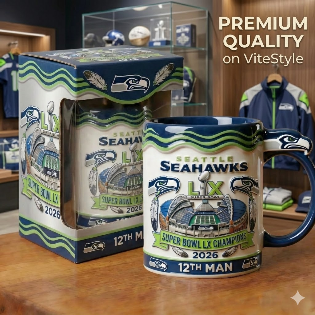 Seattle Seahawks Super Bowl LX Champions Mug