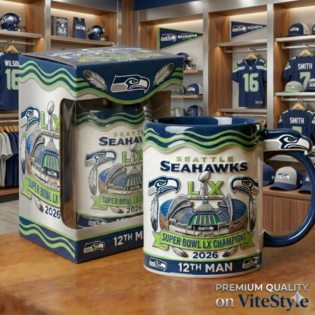 Seattle Seahawks Super Bowl LX Champions Mug