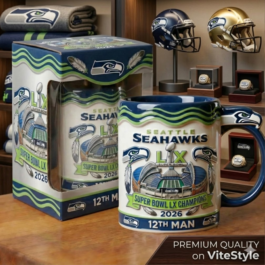 Seattle Seahawks Super Bowl LX Champions Mug