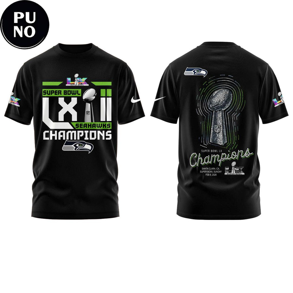 Seattle Seahawks Super Bowl LX Cup 2026 New Hoodie Shirt
