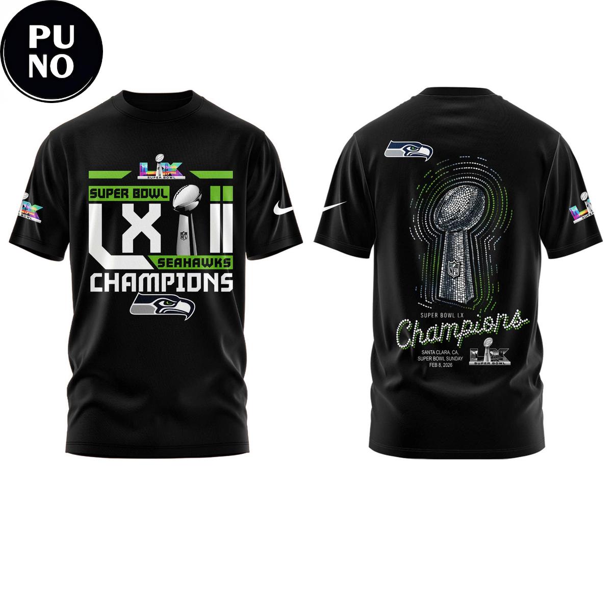 Seattle Seahawks Super Bowl LX Cup 2026 New Hoodie Shirt